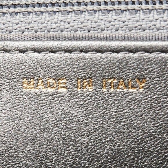 Chanel Silver Studded Lambskin Leather WOC Clutch Bag - Picture 10 of 12